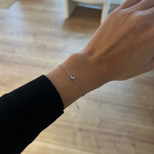 Krystal Armbånd - Sølvfarvet