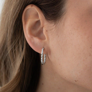 Hamret Ovale Creol Øreringe