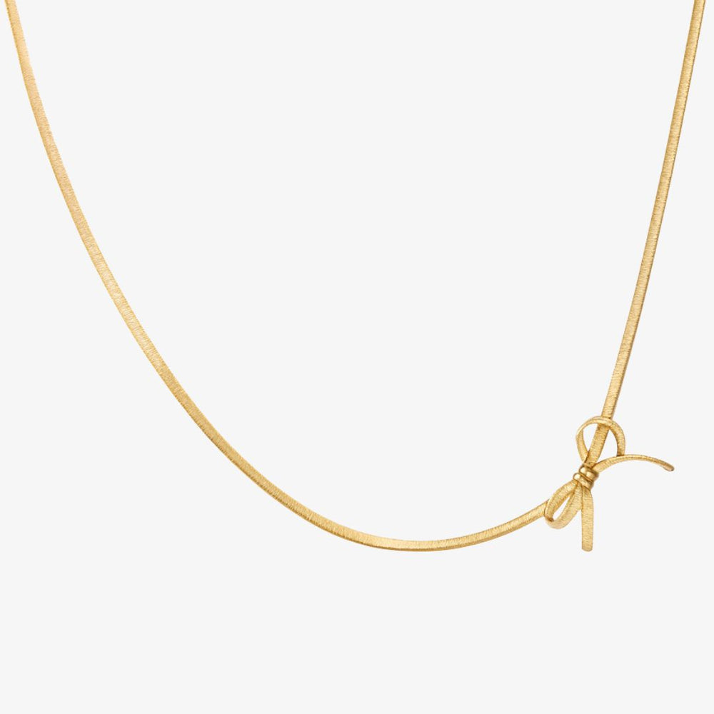Sløjfe Slangehalskæde - 18K Guldbelagt
