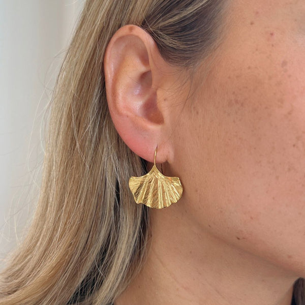 Abstract Øreringe - 18K Guldbelagt