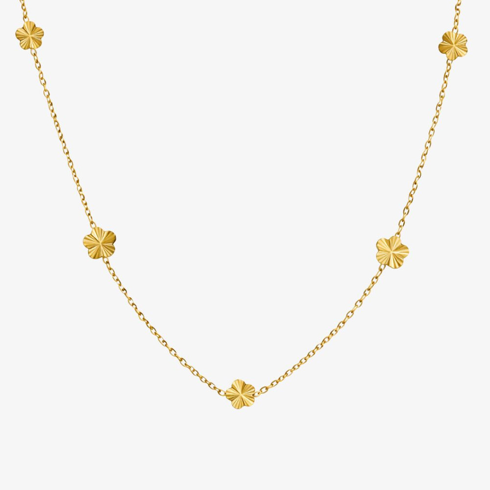 Scattered Flower Halskæde - 18K Guldbelagt
