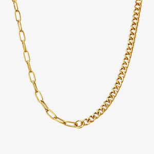 Panserclip Halskæde - 18K Guldbelagt