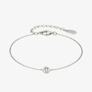 Krystal Armbånd - Sølvfarvet