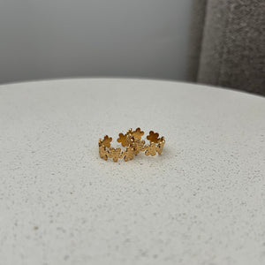 Flower Abstract Ring - 18K Guldbelagt