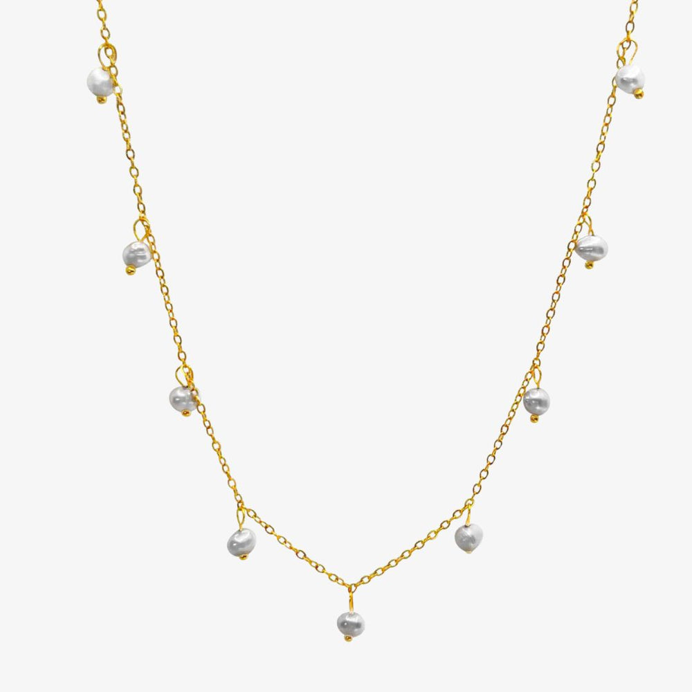 Teardrop Halskæde - 18K Guldbelagt