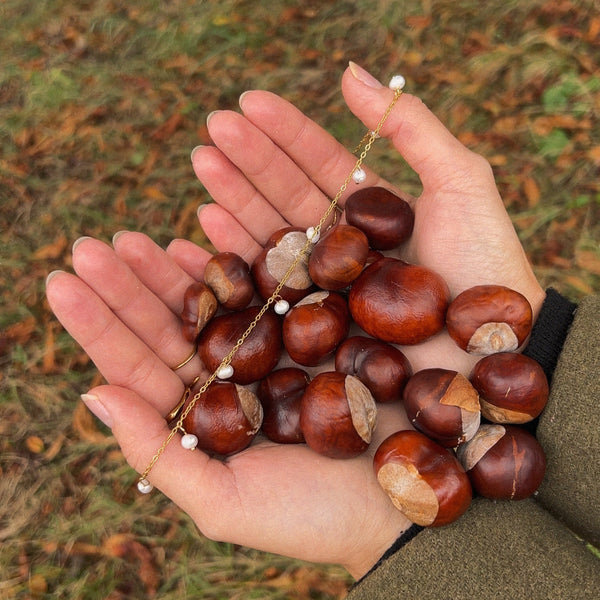 Teardrop Halskæde - 18K Guldbelagt