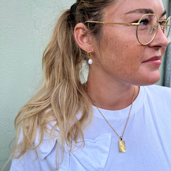 Sun Halskæde - 18K Guldbelagt