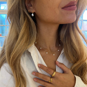 Teardrop Halskæde - 18K Guldbelagt