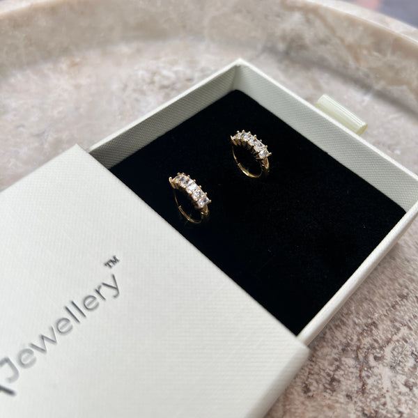 Krystal Creol Øreringe - 18K Guldbelagt