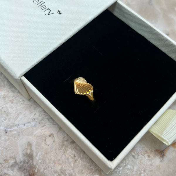 Sunbeam Heart Ring - 18K Guldbelagt