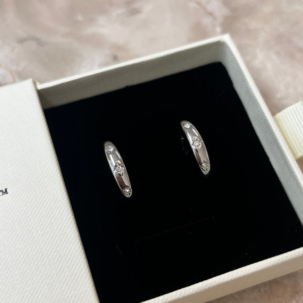 Star Øreringe - Sølvfarvet