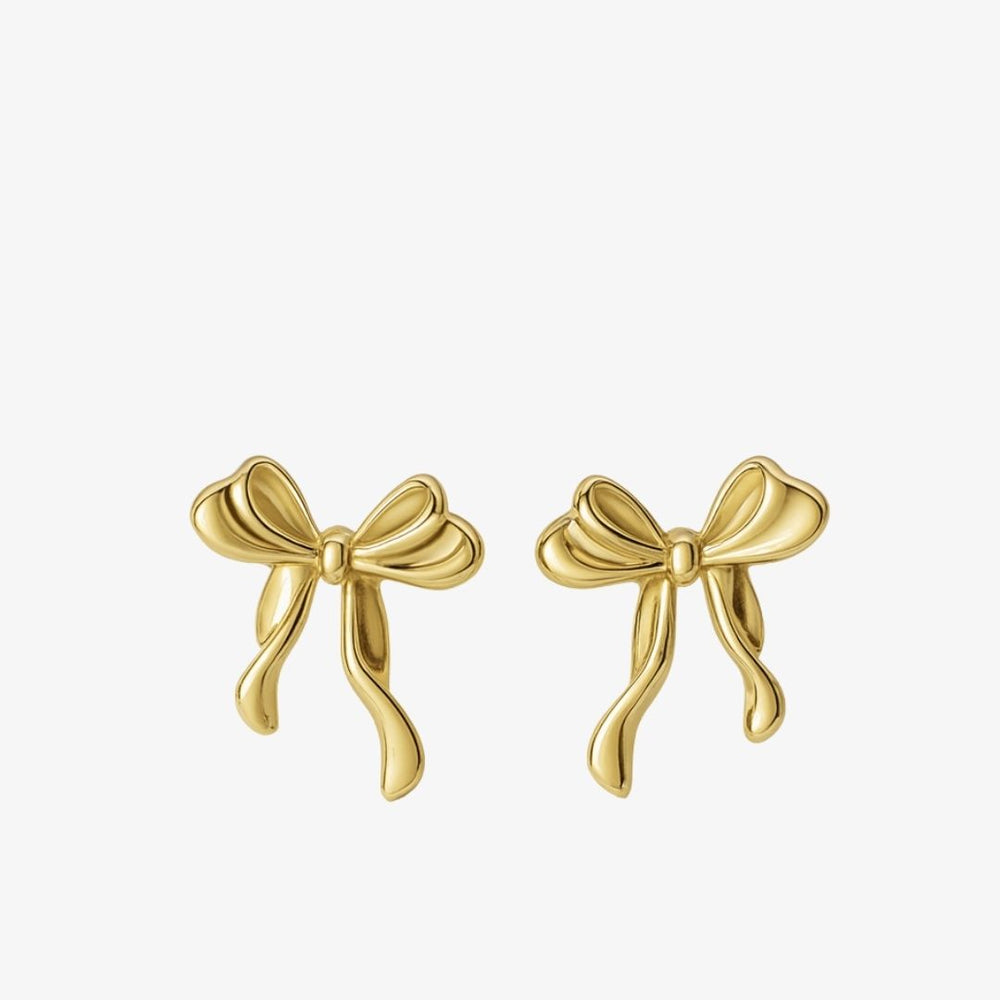 Sløjfe Ørering - 18K Guldbelagt