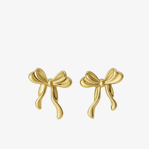 Sløjfe Ørering - 18K Guldbelagt