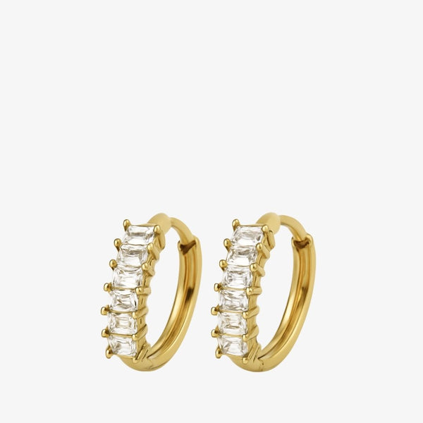 Krystal Creol Øreringe - 18K Guldbelagt