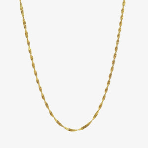 Snoet Halskæde - 18K Guldbelagt