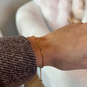 Color Dot Armbånd - 18K Guldbelagt