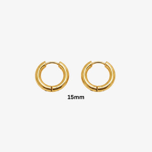 Creol 15 mm 18K guldbelagt fra Seloa