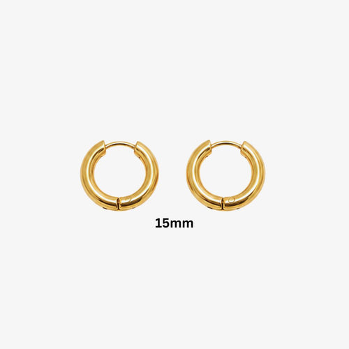 Creol 15 mm 18K guldbelagt fra Seloa
