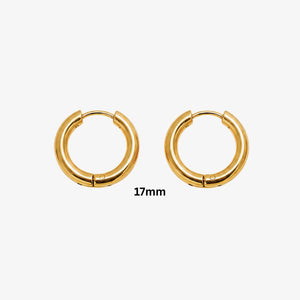 Creol 17 mm 18K guldbelagt fra Seloa