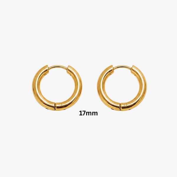 Creol 17 mm 18K guldbelagt fra Seloa