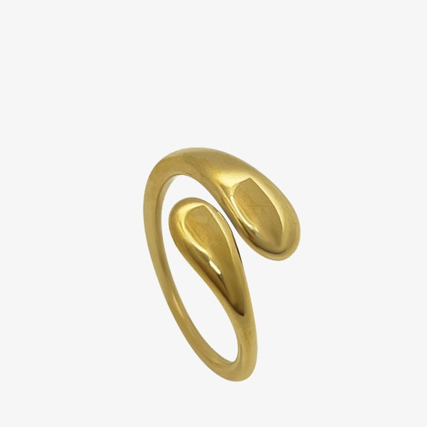 Embrace Ring i 18K guldbelagt rustfrit stål.
