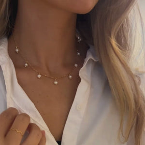 Teardrop Halskæde - 18K Guldbelagt