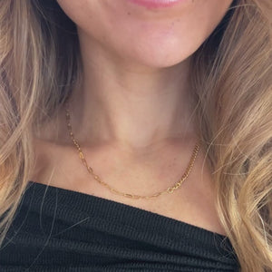 Panserclip Halskæde - 18K Guldbelagt