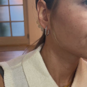 Hamret Ovale Creol Øreringe