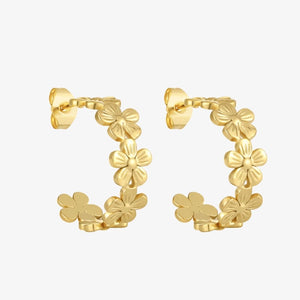 Flower Øreringe - 18K Guldbelagt