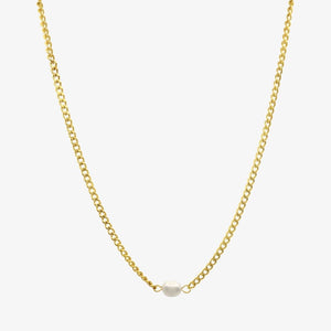 Chunky Perle Halskæde - 18K Guldbelagt