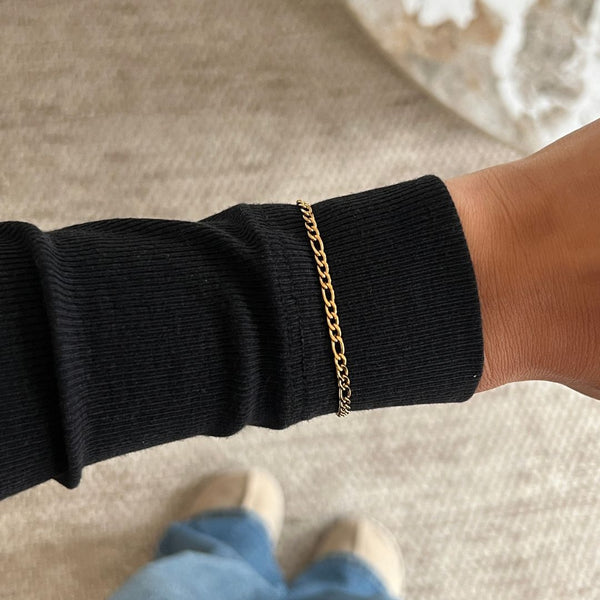 Kæde Armbånd - 18K Guldbelagt